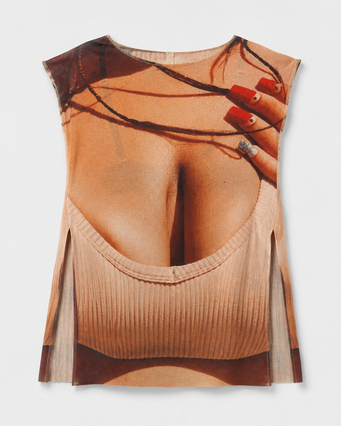 Alba Duque Cable Print Mesh Tunic - Limited Edition