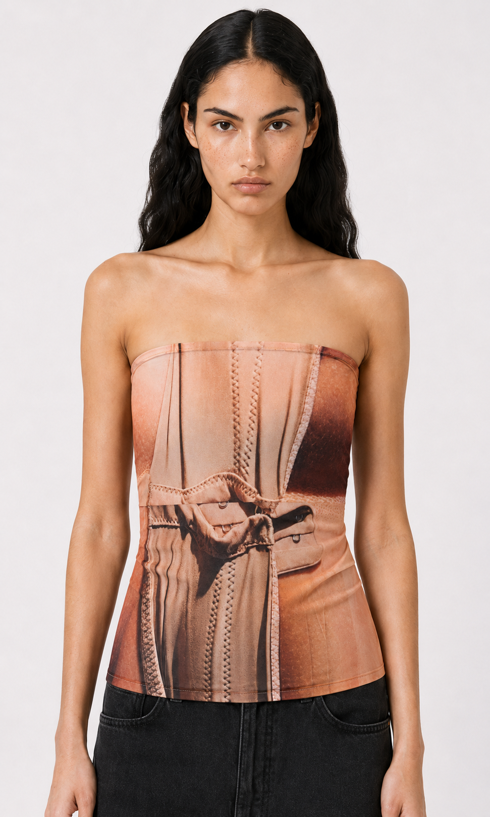 Alba Duque Open-Back Mesh Top
