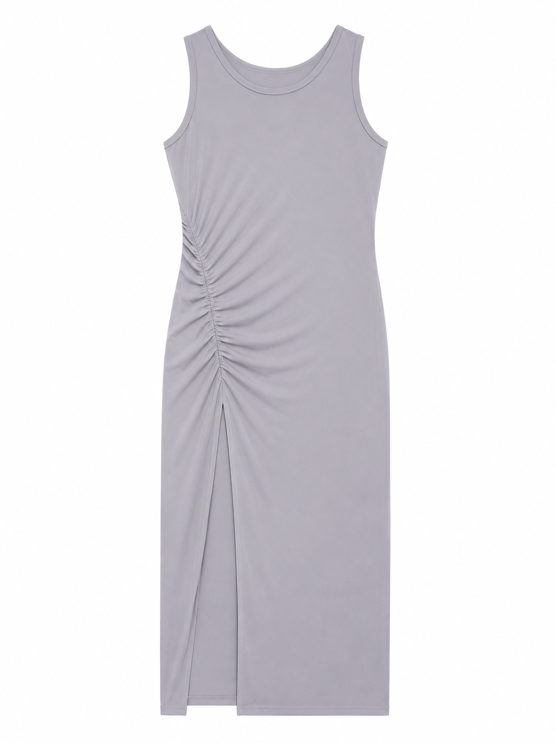 Ruched Side Maxi Dress Grey