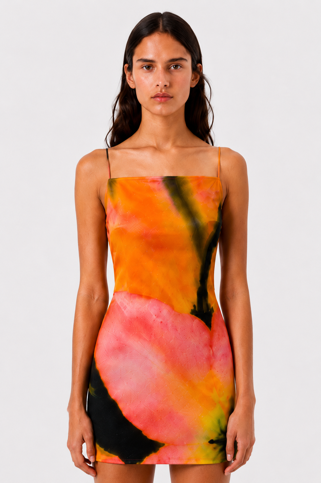 Printed Mini Dress – Floral Blur