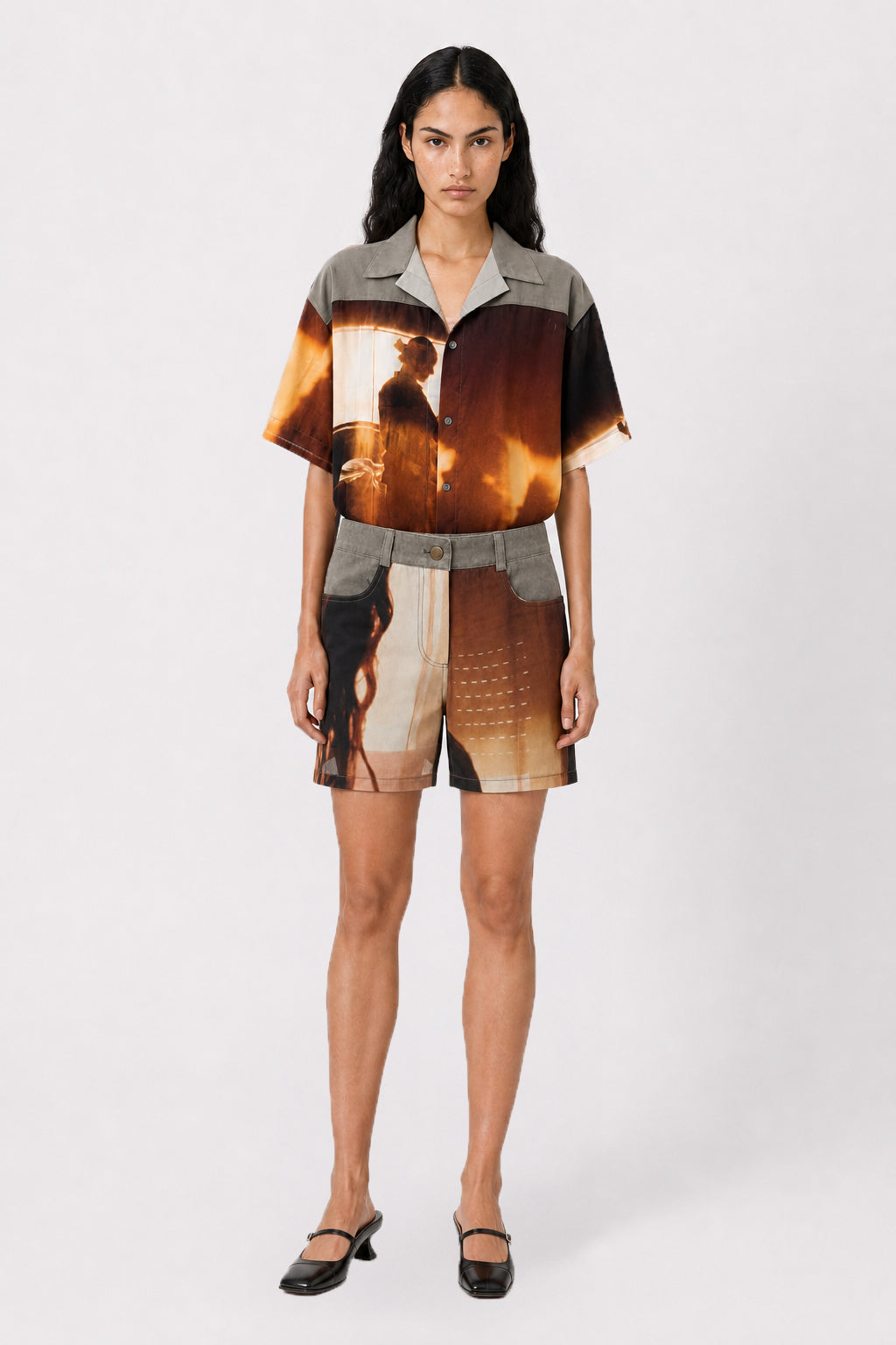 Alba Duque Photographic Print Shorts