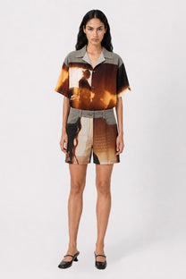 Alba Duque Photographic Print Shorts