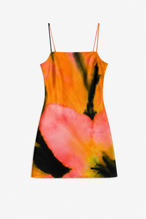 Printed Mini Dress – Floral Blur