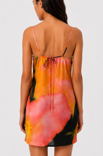 Printed Mini Dress – Floral Blur