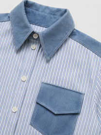 Shirt Jacket – Striped Denim