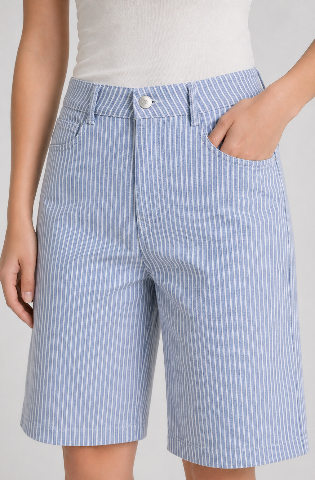 Short long – Jean rayé