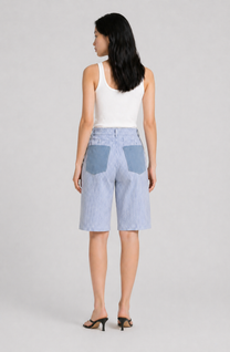 Short long – Jean rayé
