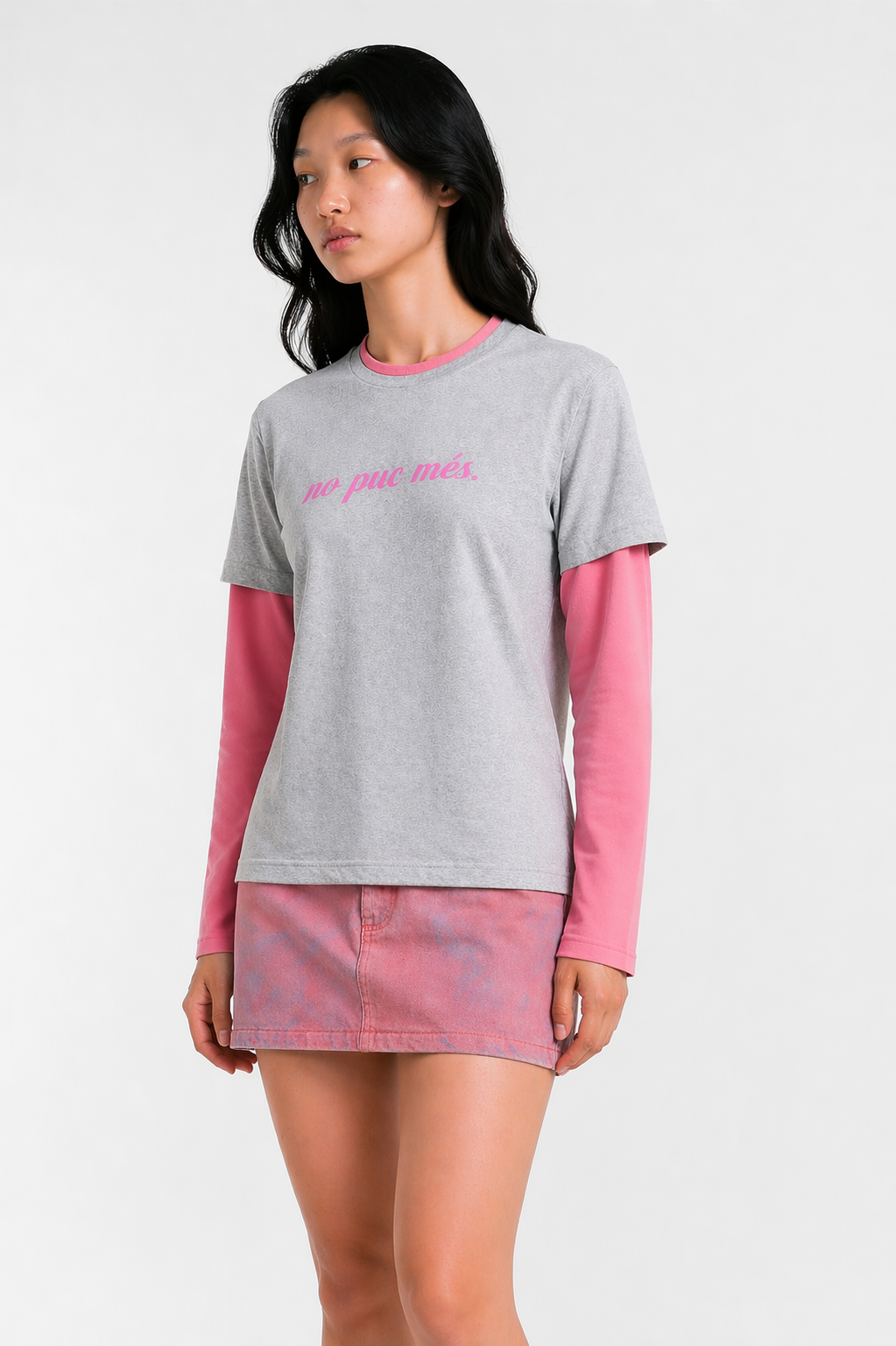 Printed Layered T-Shirt – No puc més
