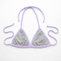 Minimal Triangle Bra – Towel – Lilac