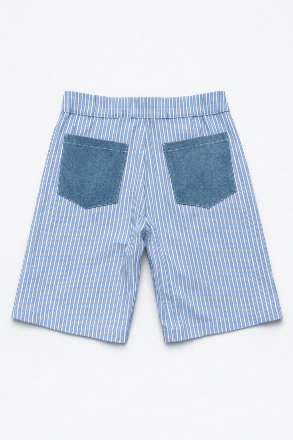 Long Shorts – Striped Denim