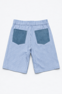 Long Shorts – Striped Denim