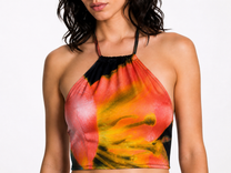 Top corto estampado