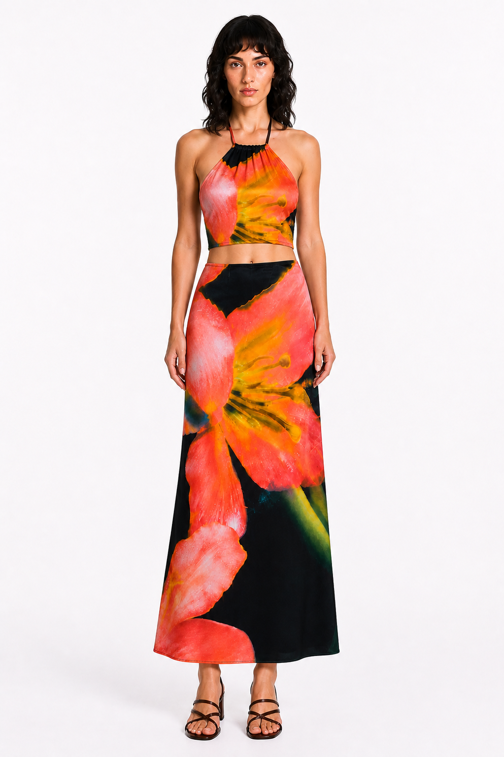 Top corto estampado