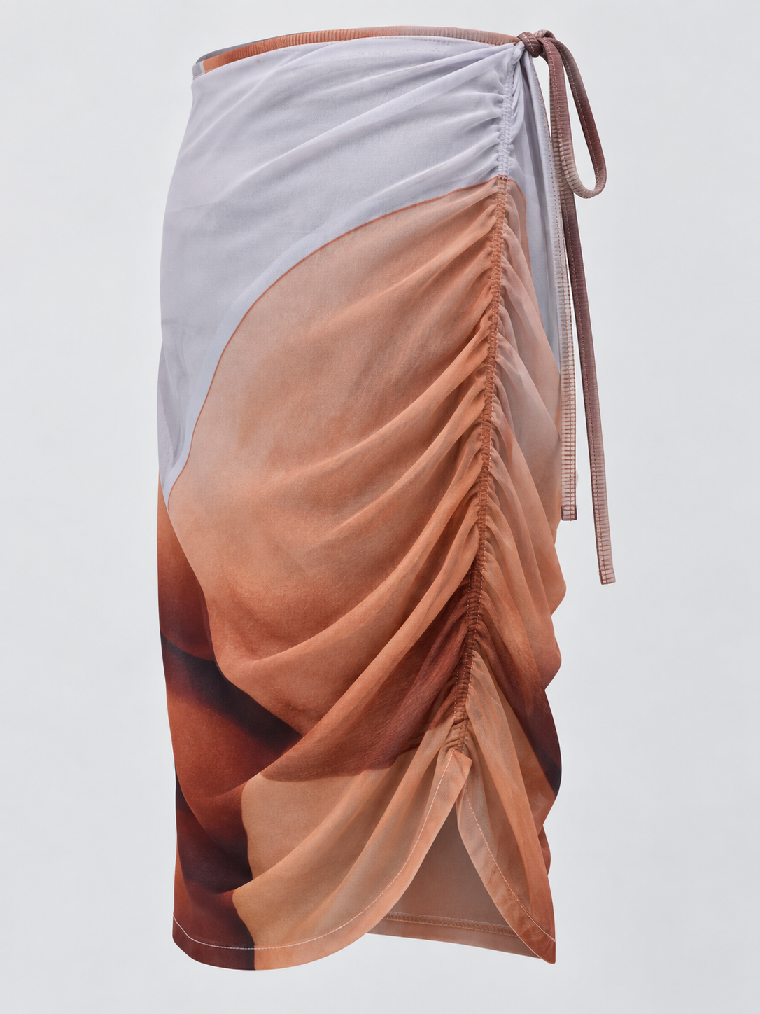 Buttocks Printed Wrap Skirt