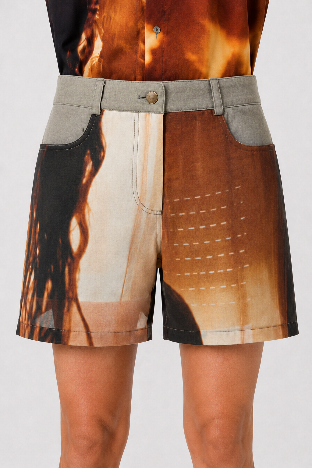 Alba Duque Photographic Print Shorts