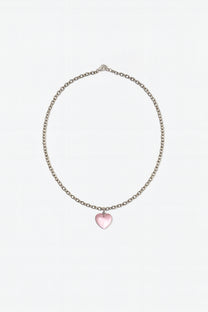 Heart Pendant Necklace Rosa