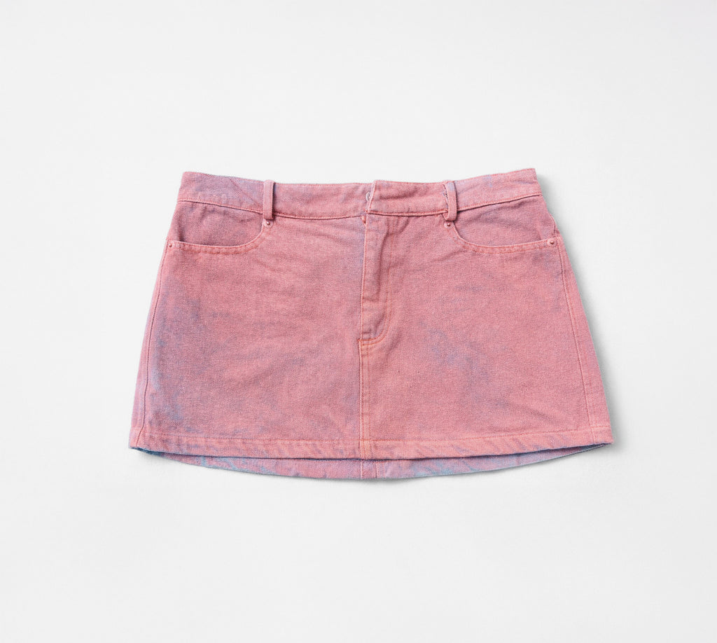 Mini Skirt - Pink Denim
