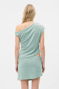 Haut asymétrique - Serviette - Lilas