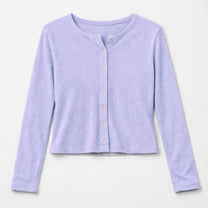 Minimal Cardigan - Towel - Lilac