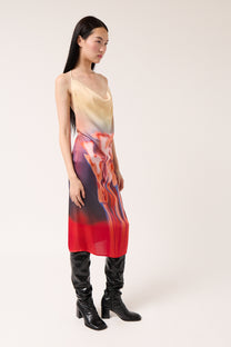 Printed Slip Dress
