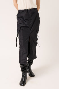 Nylon Cargo Skirt