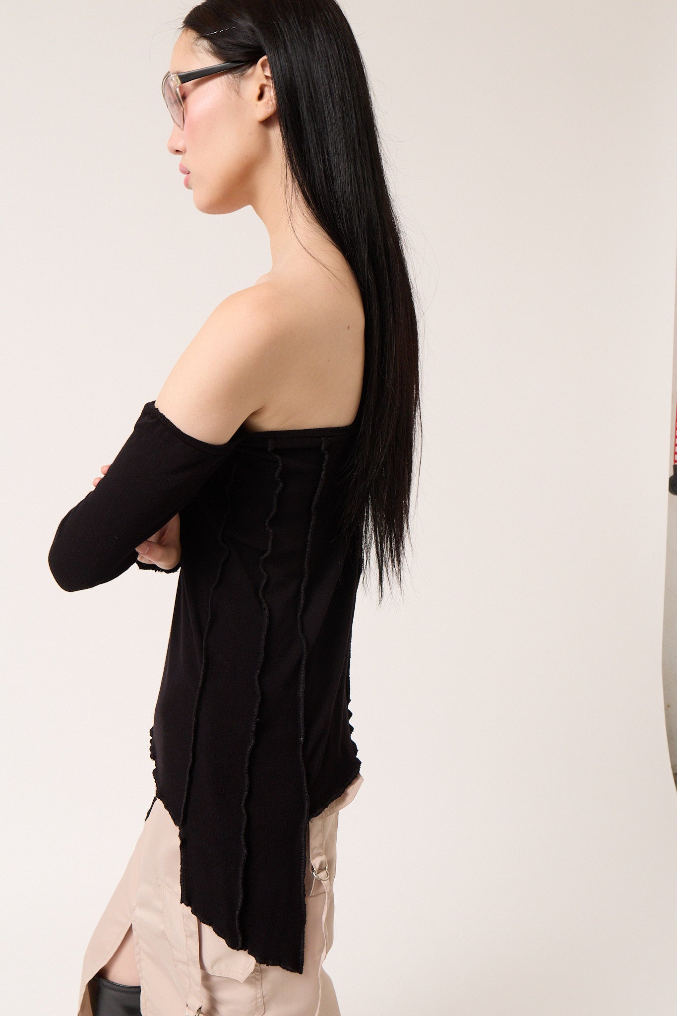 Asymmetric Knit Top