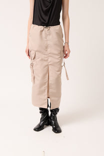 Nylon Cargo Skirt