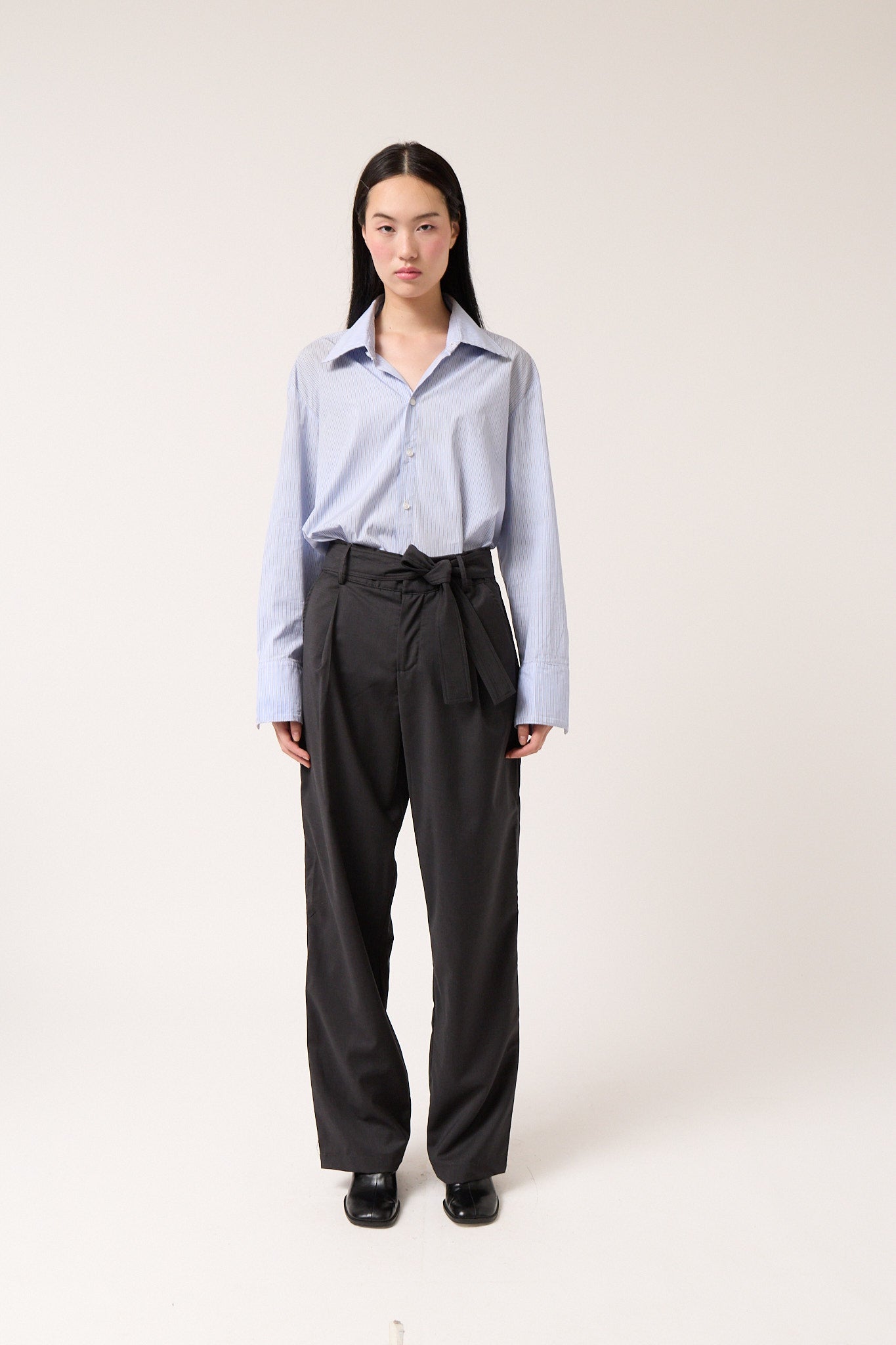 Wool Wide-Leg Pants
