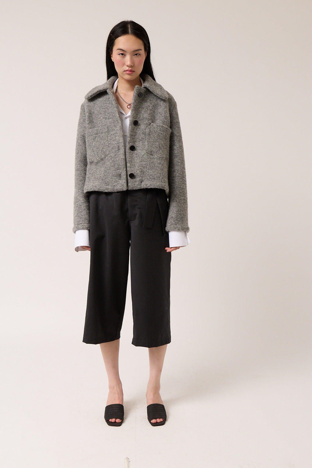 Wool Cropped Jacket