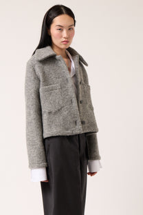 Wool Cropped Jacket