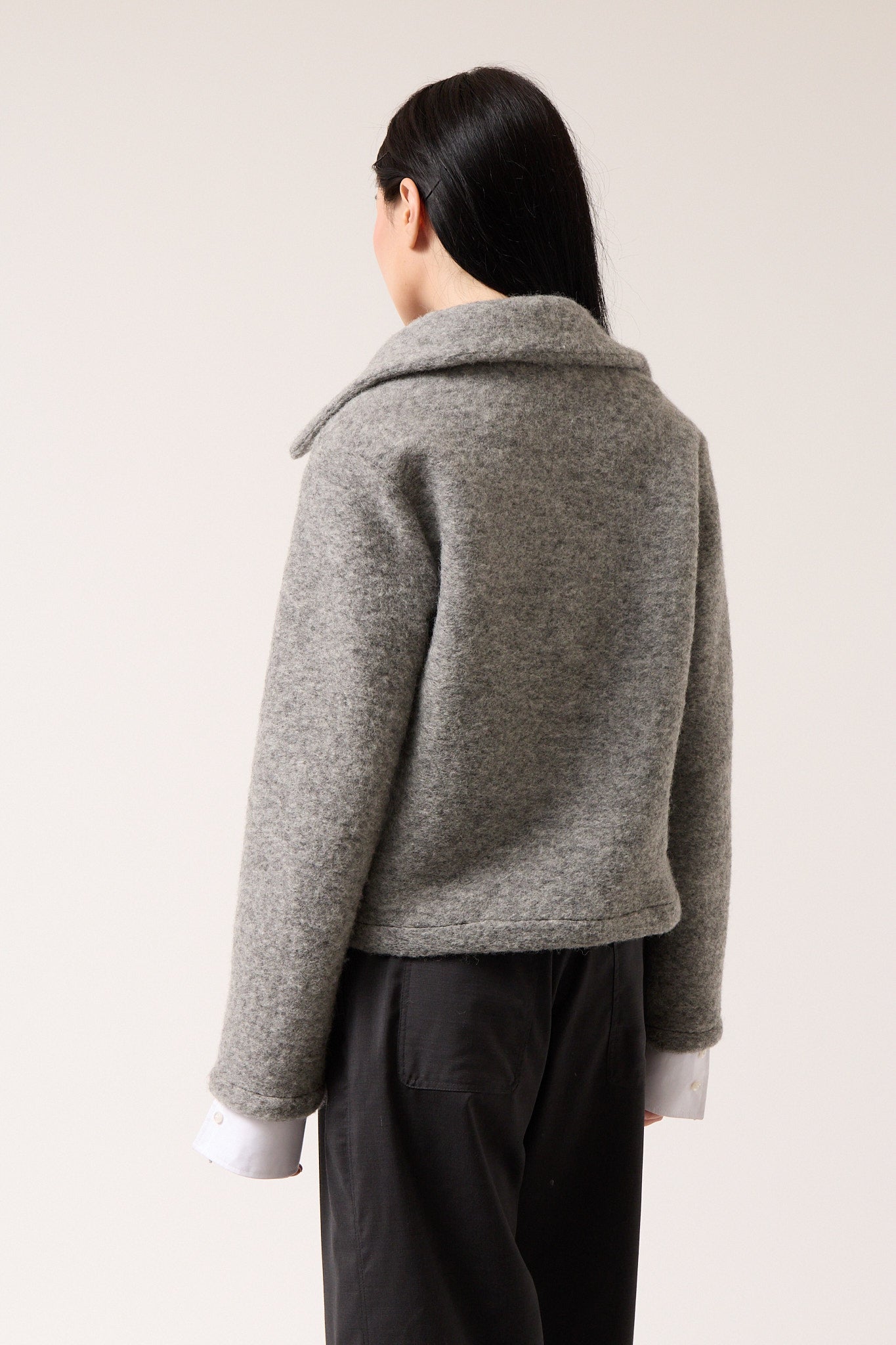 Wool Cropped Jacket