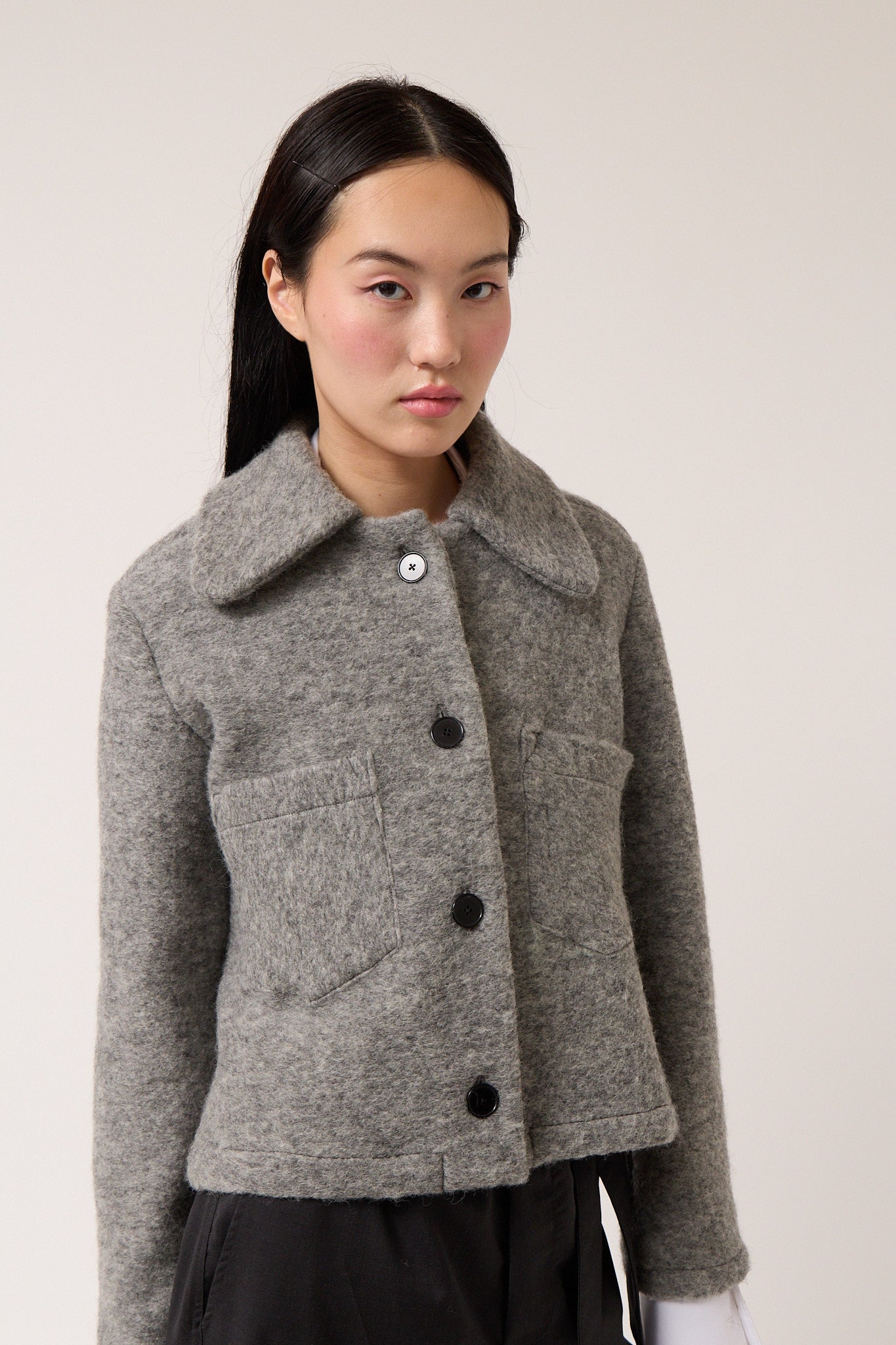 Wool Cropped Jacket