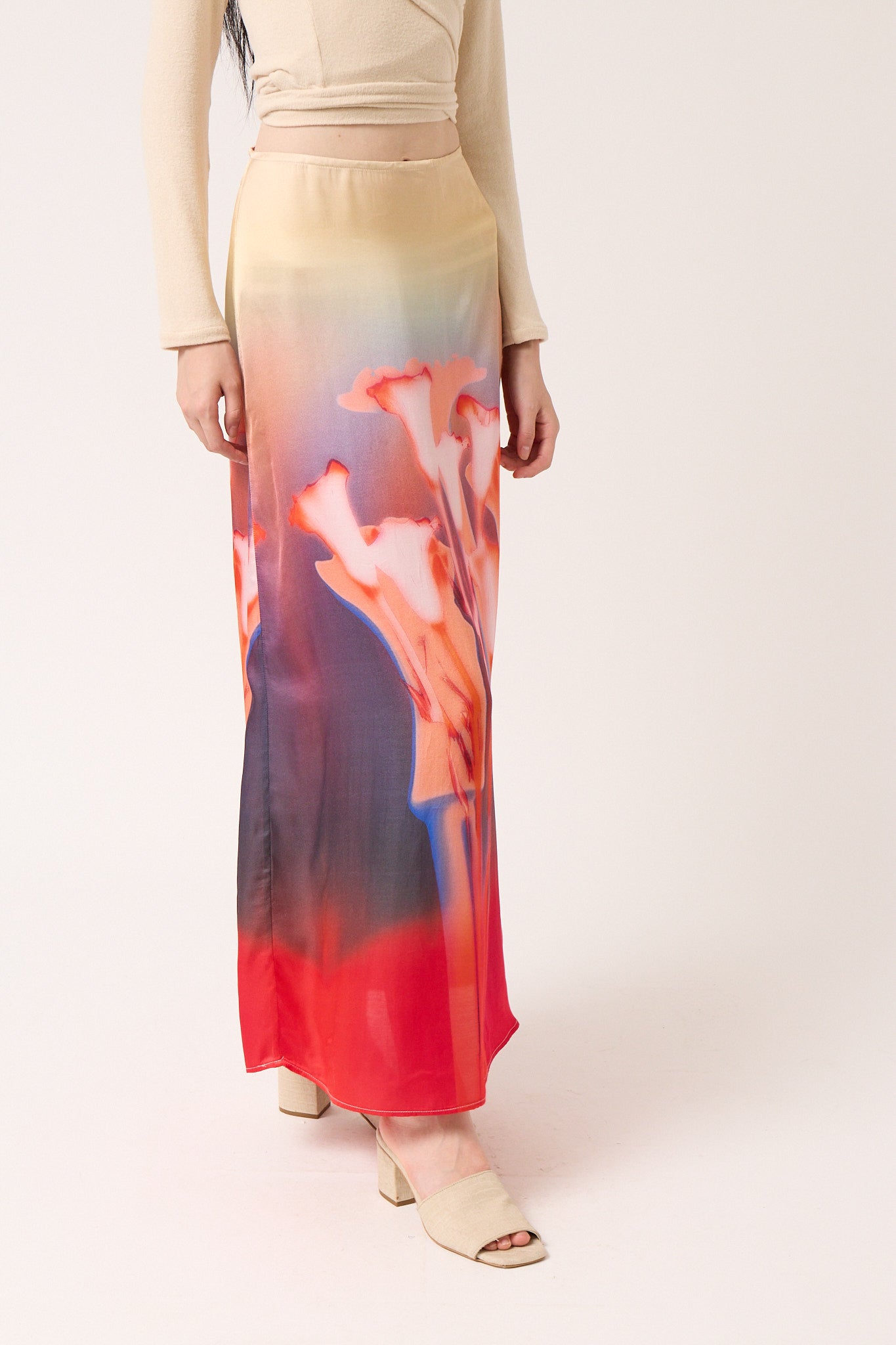 Long Printed Skirt