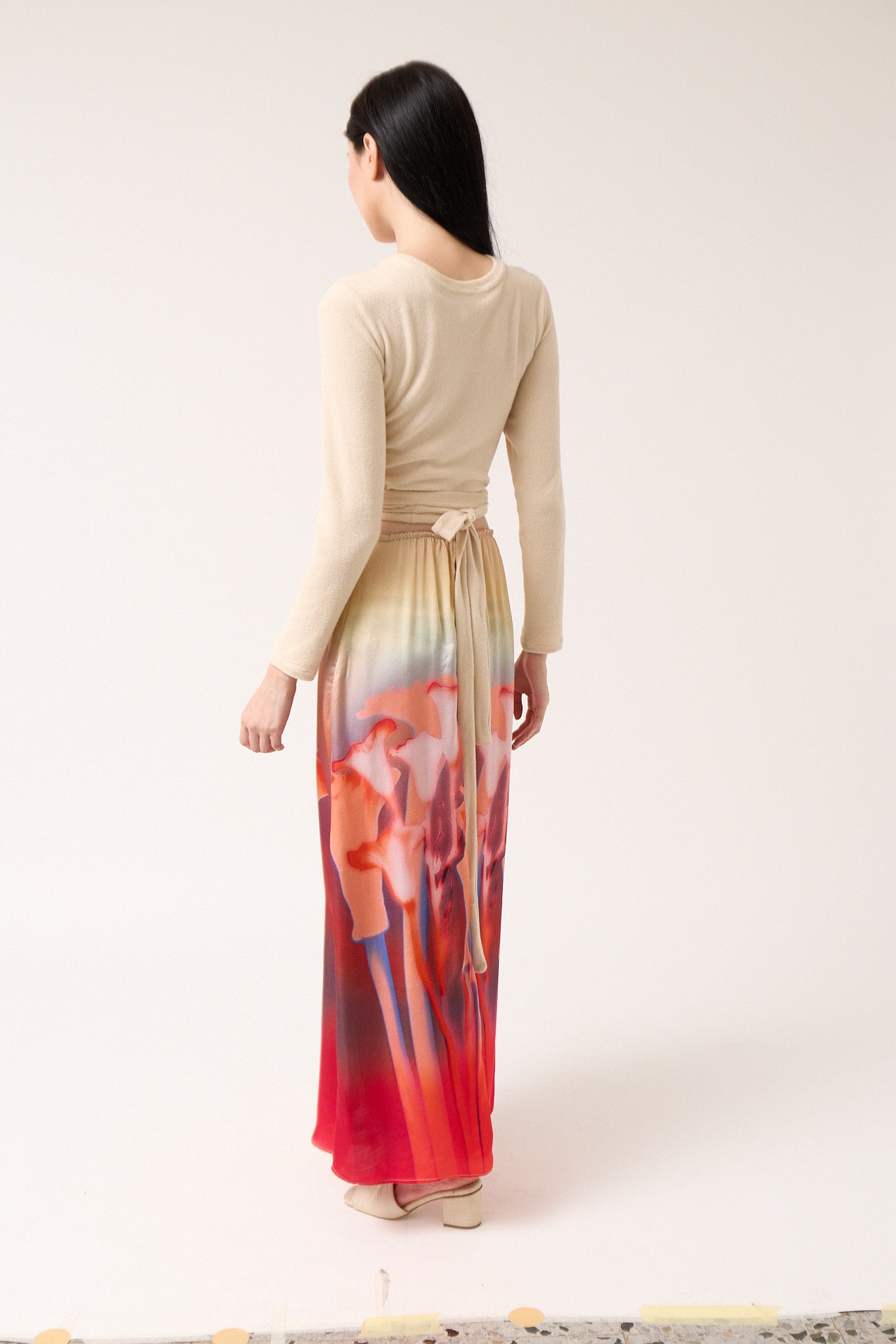 Long Printed Skirt
