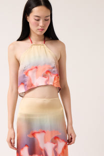 Long Printed Skirt