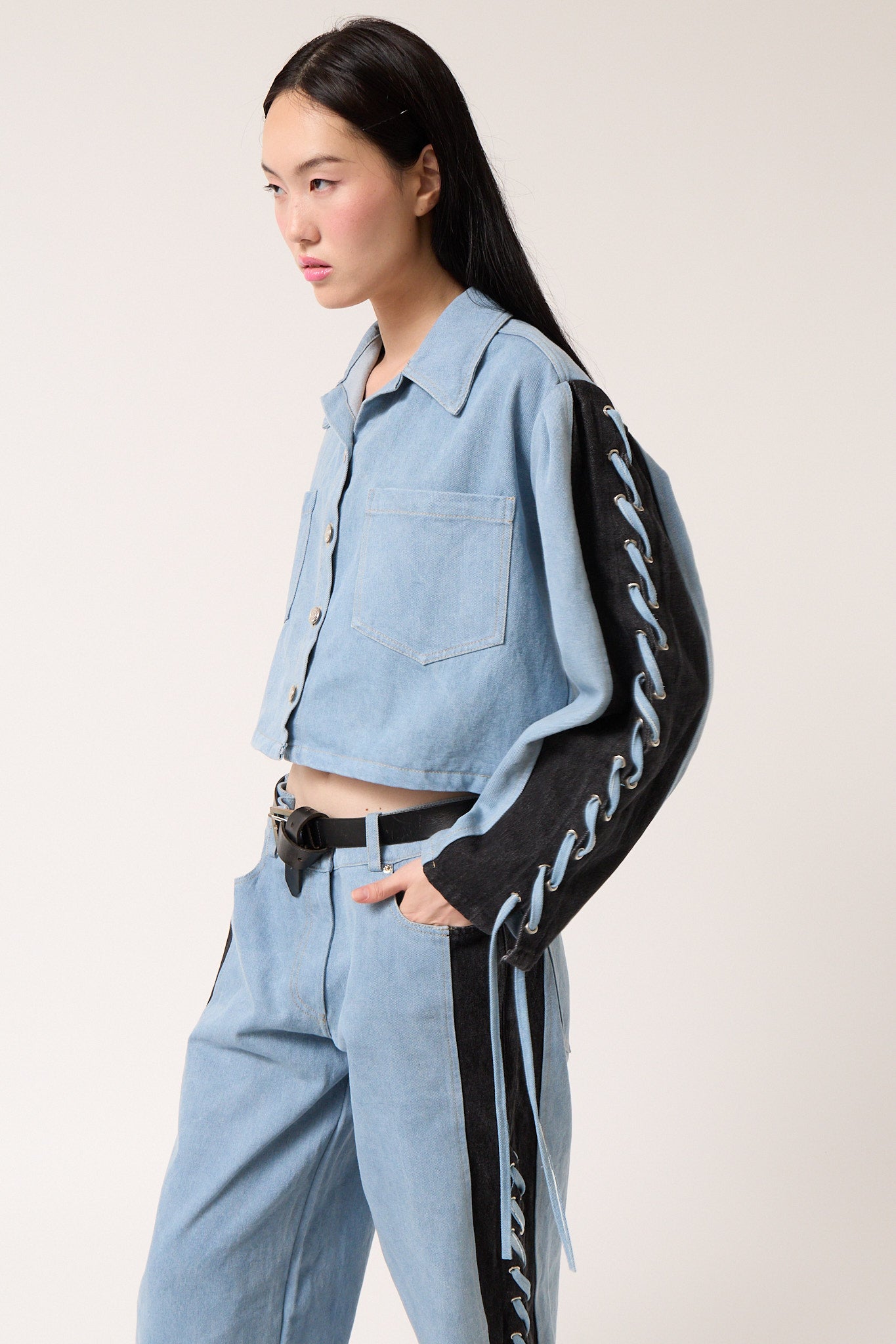 Denim Bicolor Jacket