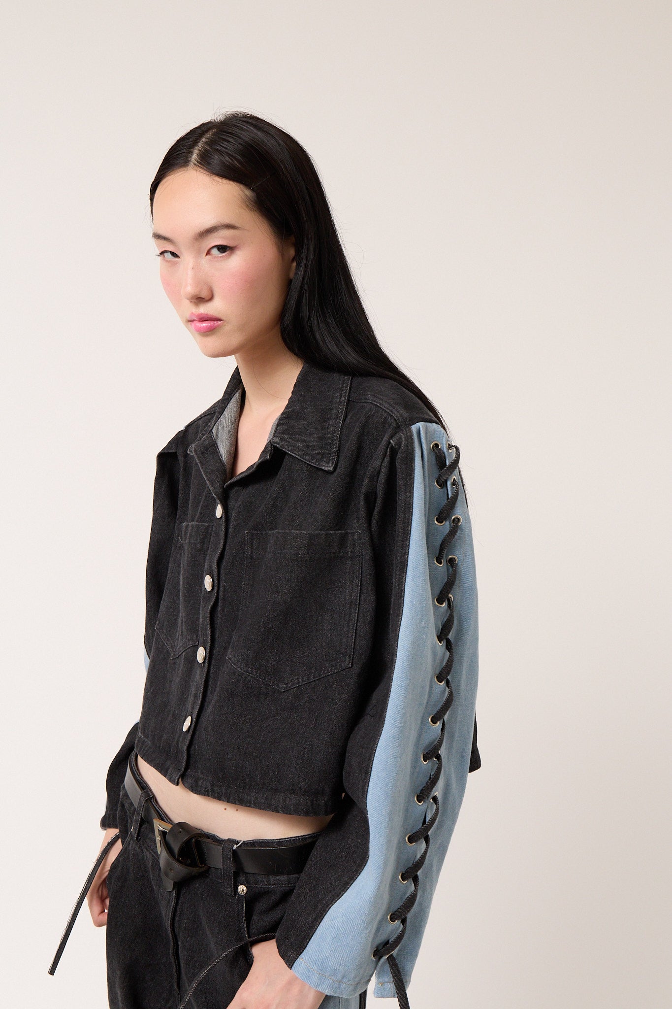 Denim Bicolor Jacket