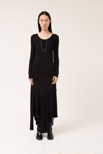Asymmetric Knit Dress
