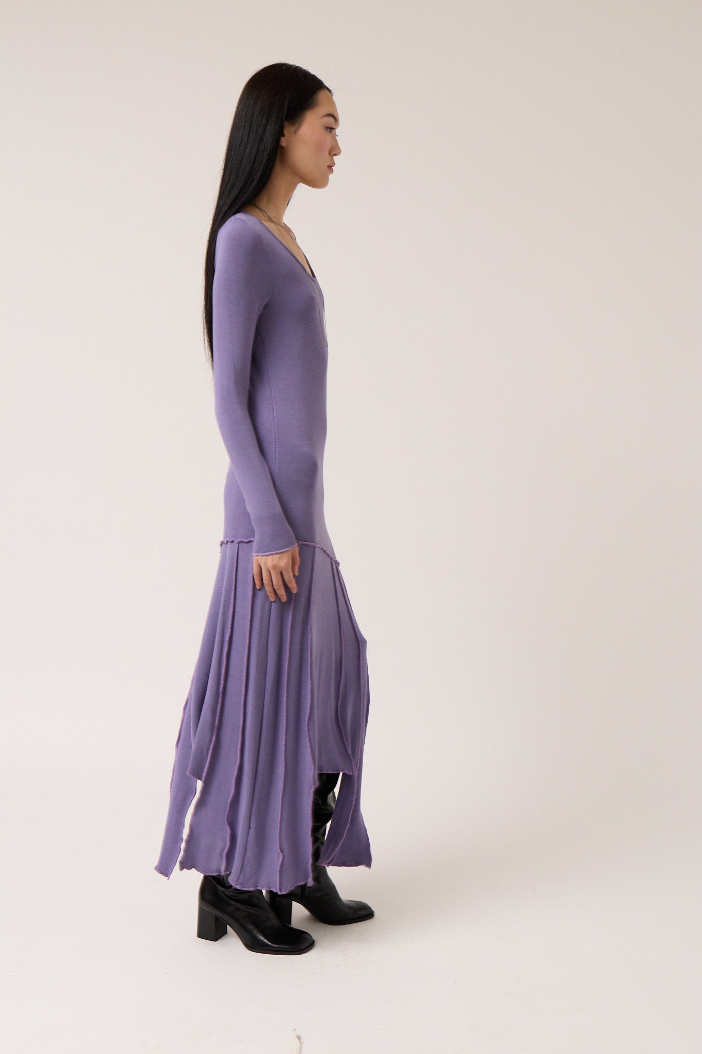 Asymmetric Knit Dress