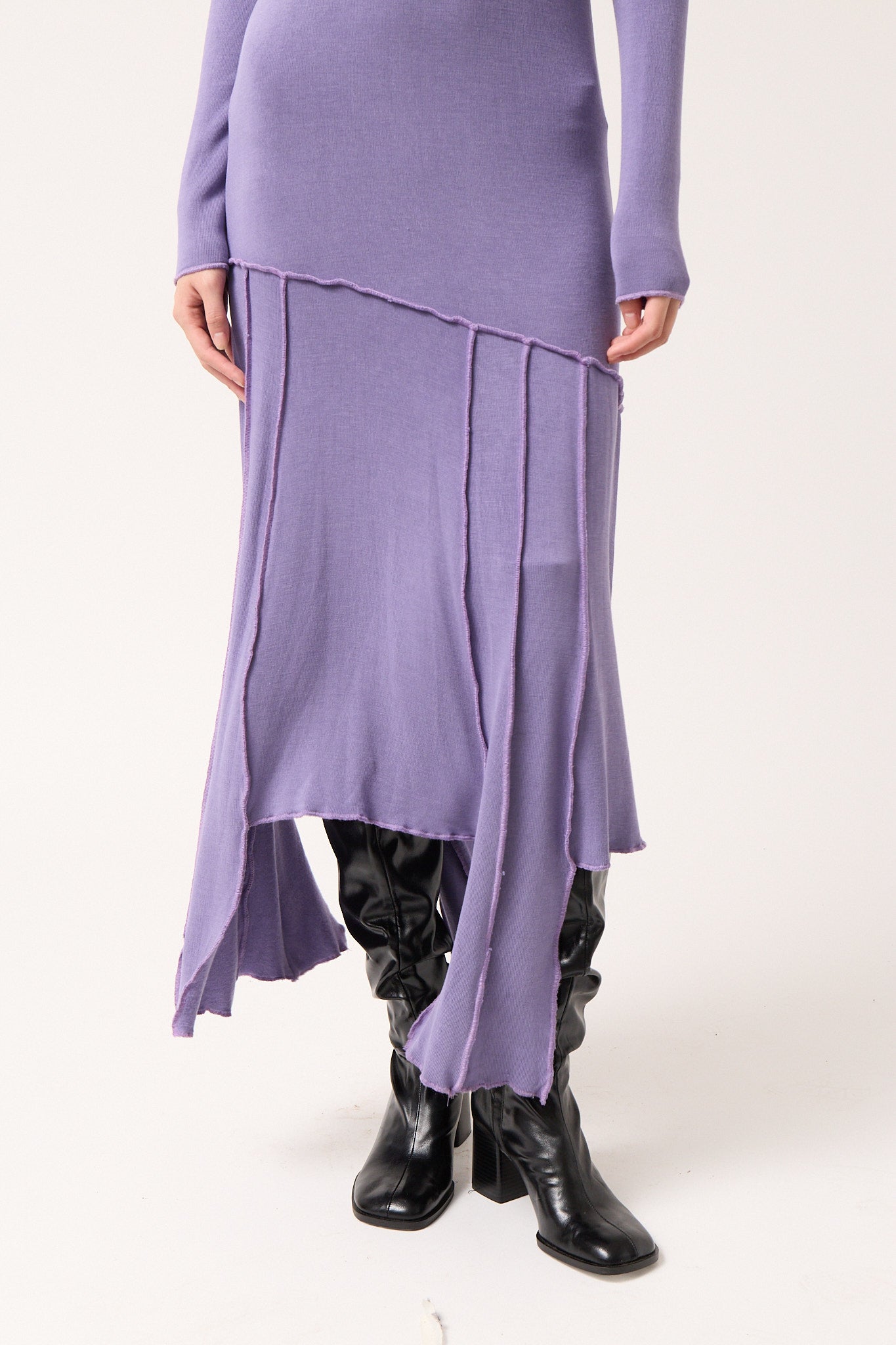 Asymmetric Knit Dress