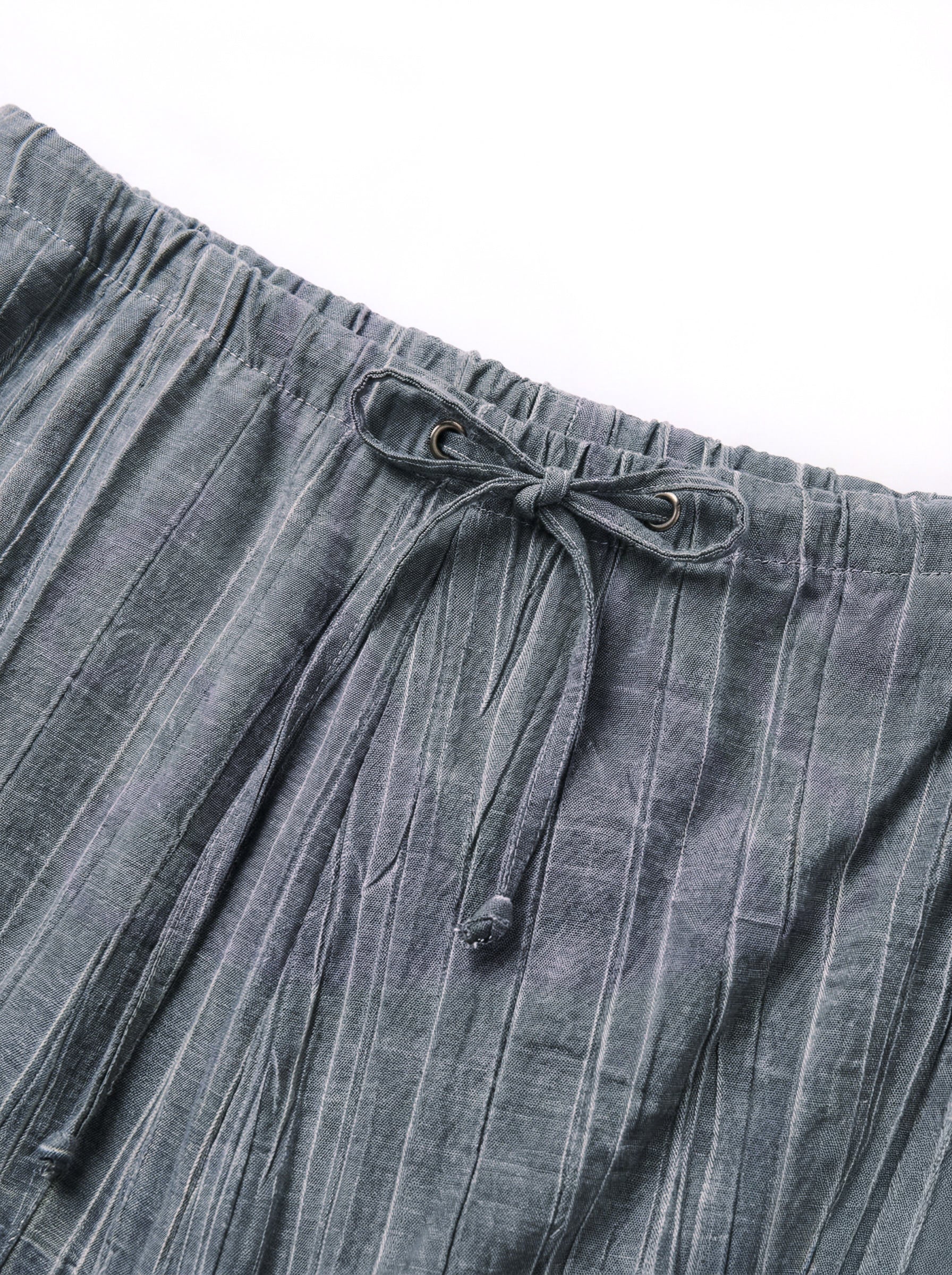 Jupe longue – Viscose texturée grise