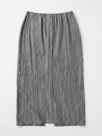 Jupe longue – Viscose texturée grise