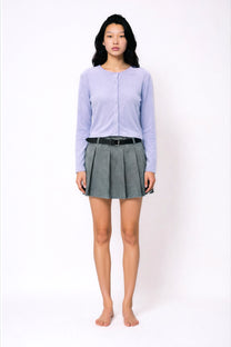 Minimal Cardigan - Towel - Lilac