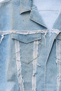 Trucker Jacket (External Swing Detail) - Blue Denim