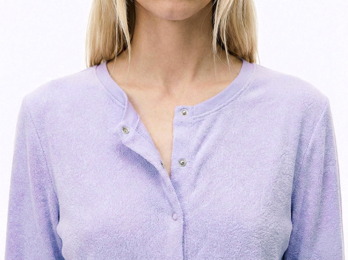 Minimal Cardigan - Towel - Lilac