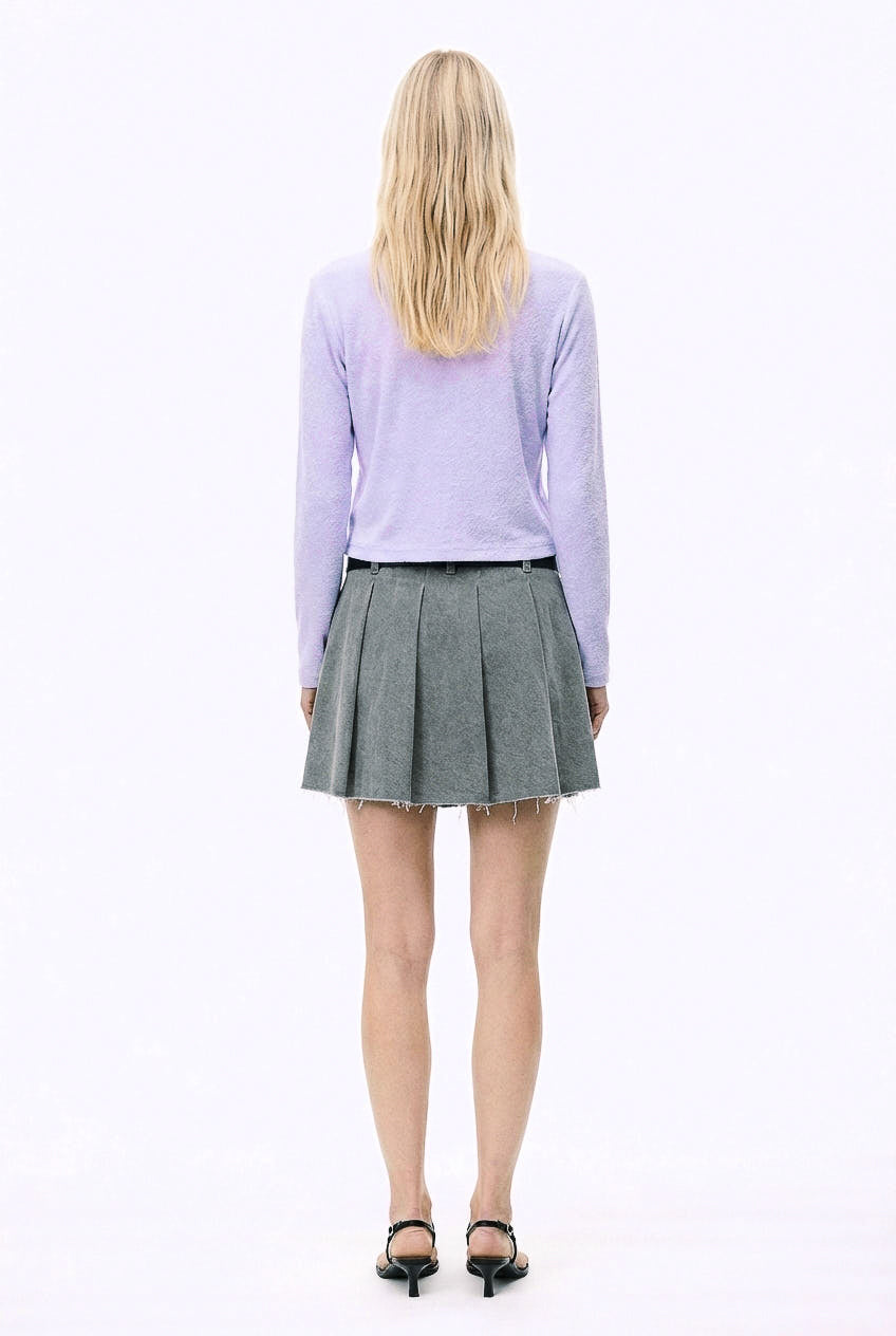 Minimal Cardigan - Towel - Lilac