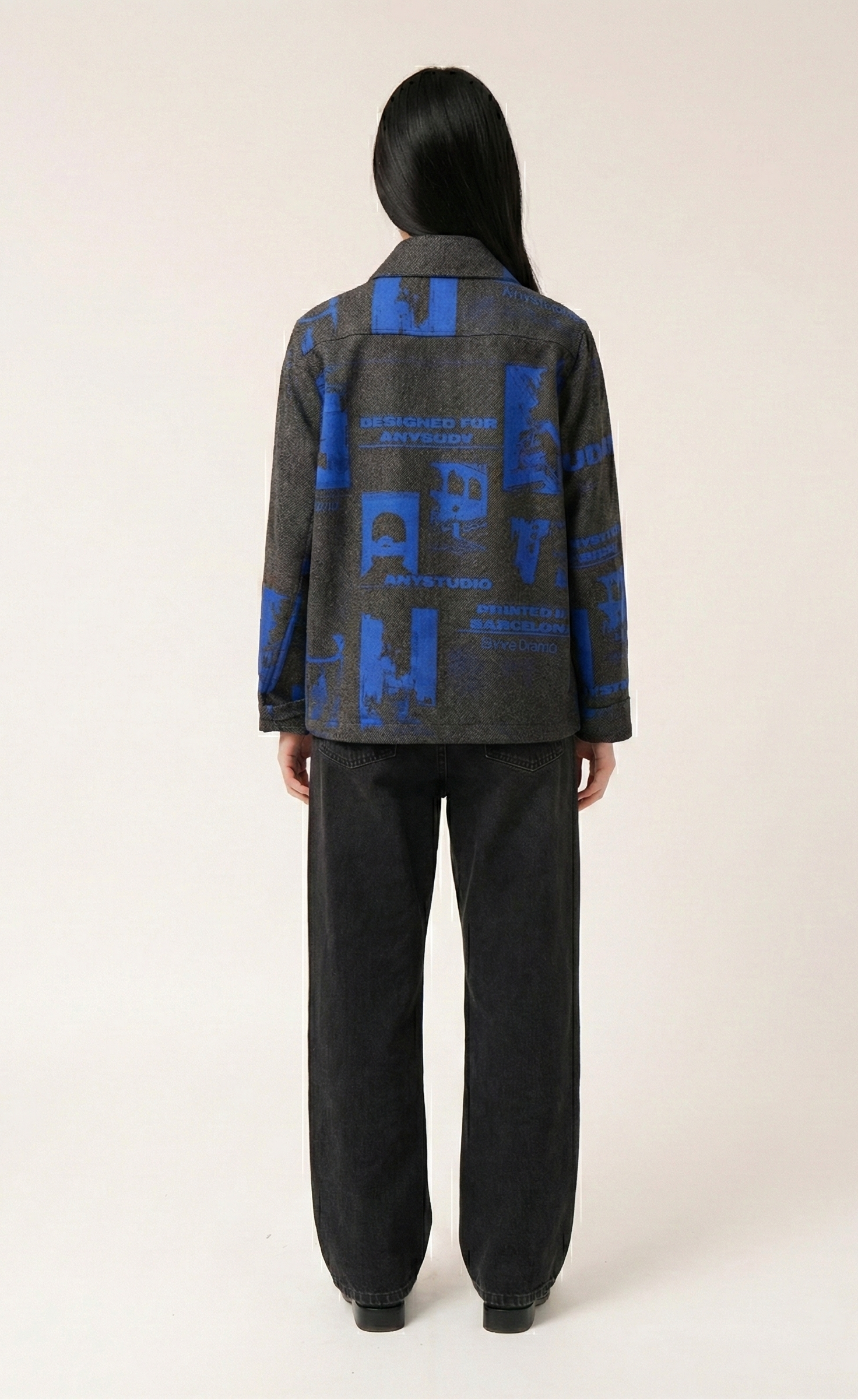 Wool Screenprinted Jacket