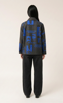 Wool Screenprinted Jacket