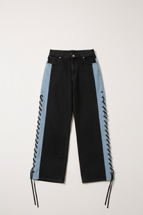 Denim Bicolor Pants