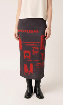 Screenprinted Modal Skirt